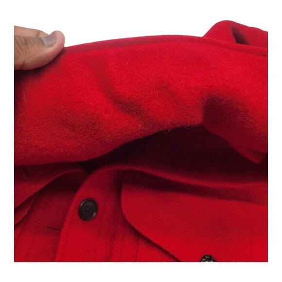 Vtg Filson Jacket Women 16 Red Scarlet Cruiser Wool Gorpcore Preppy Made USA - Picture 7 of 14
